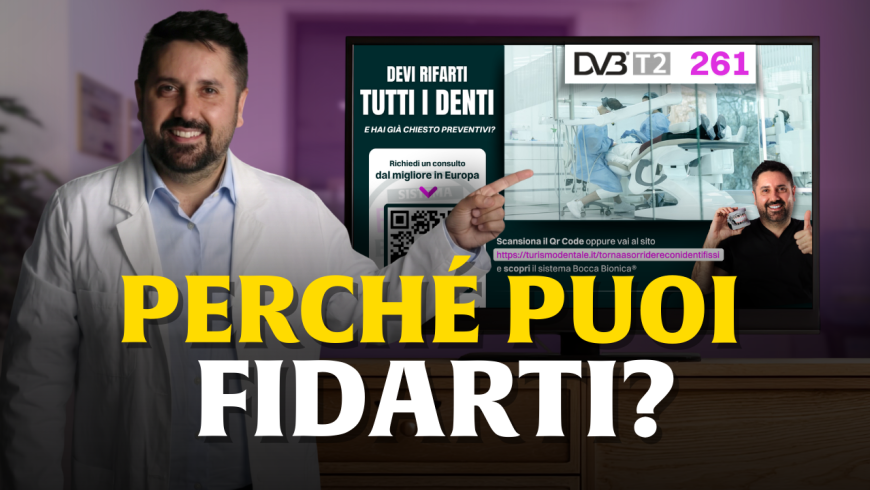 Denti fissi su impianti: perché il Dr. Palmas ci mette la faccia in TV