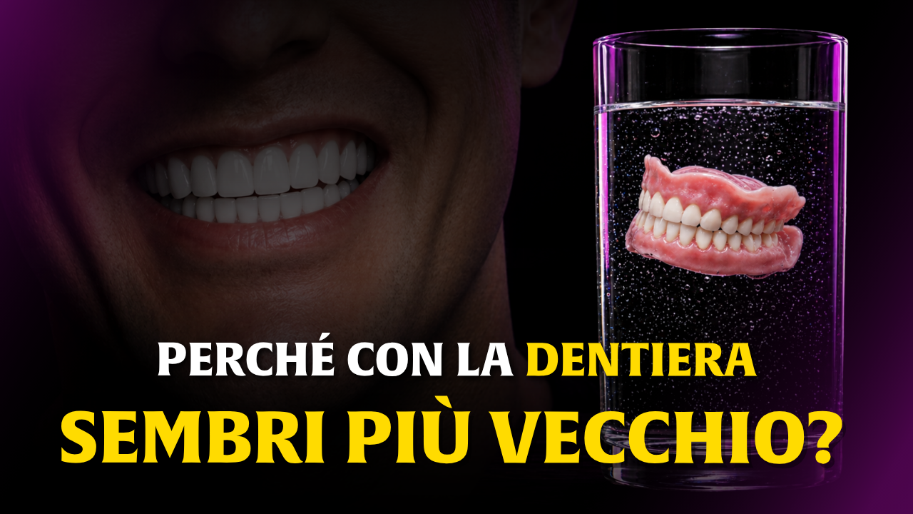 Perdita dei denti e collasso del volto: perché la dentiera non basta e ti sta invecchiando di 20 anni